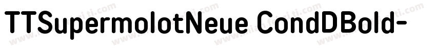 TTSupermolotNeue CondDBold字体转换